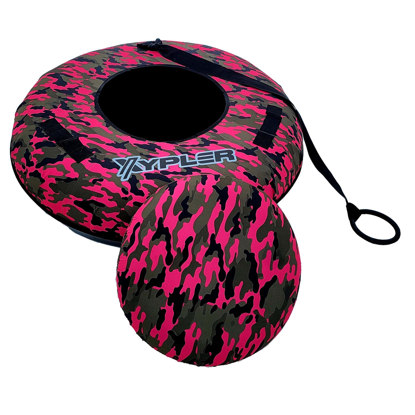 Pink Camo Hard Bottom Snow Tube