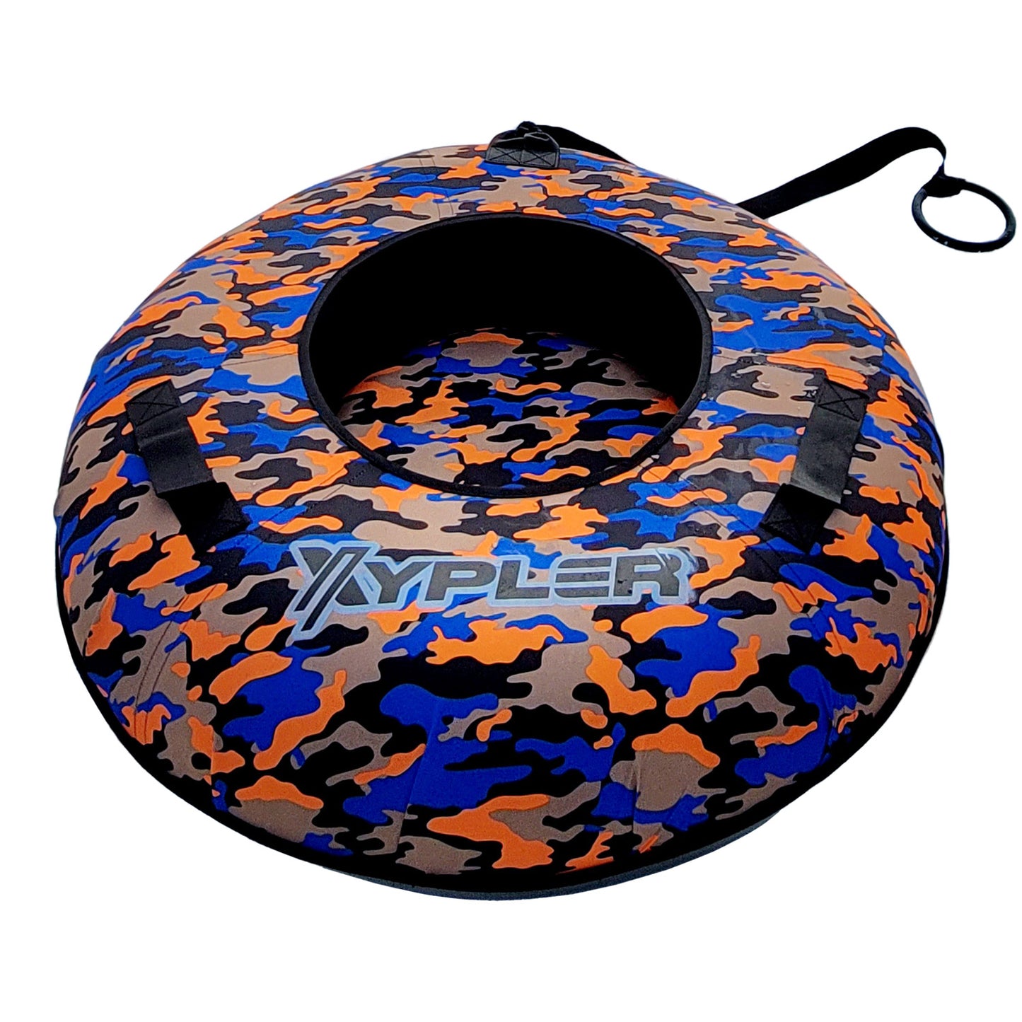 Orange Camo Hard Bottom Snow Tube