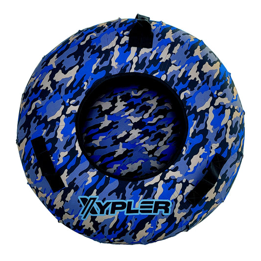 Blue Camo Hard Bottom Snow Tube