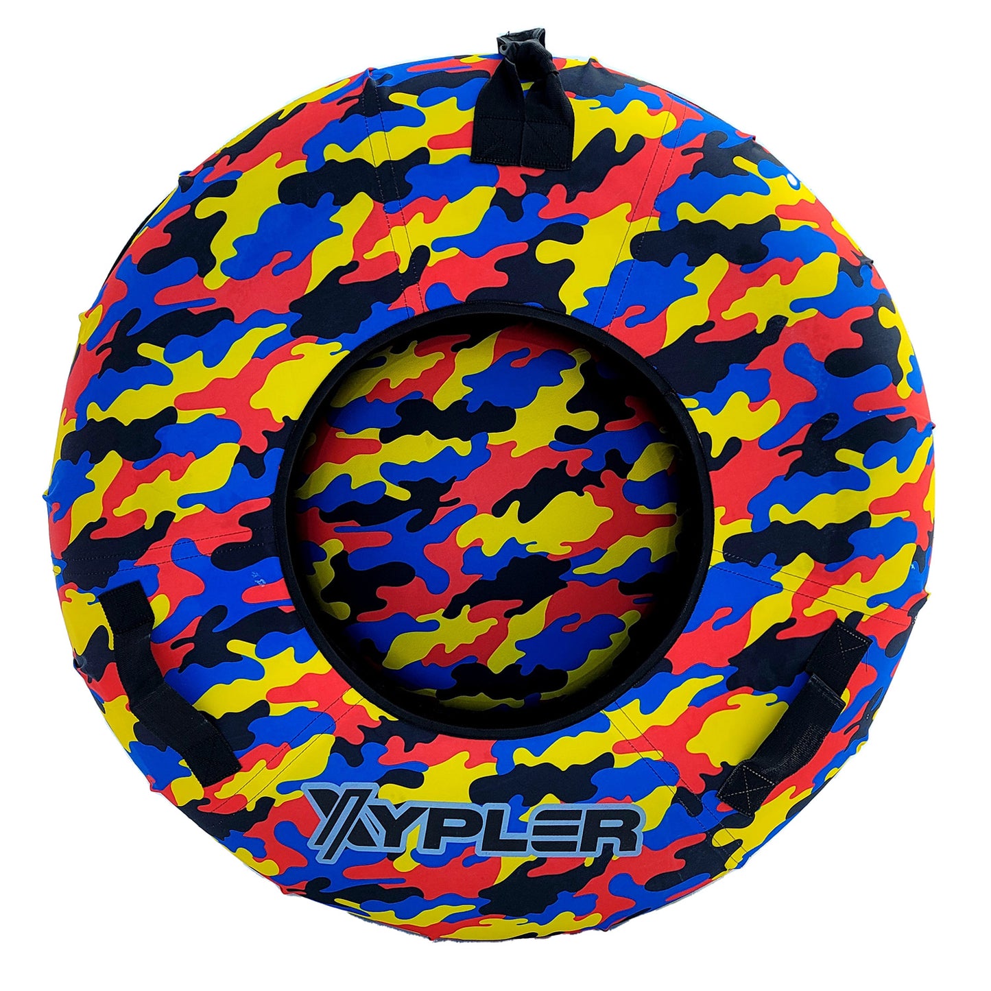 Yellow Camo Hard Bottom Snow Tube