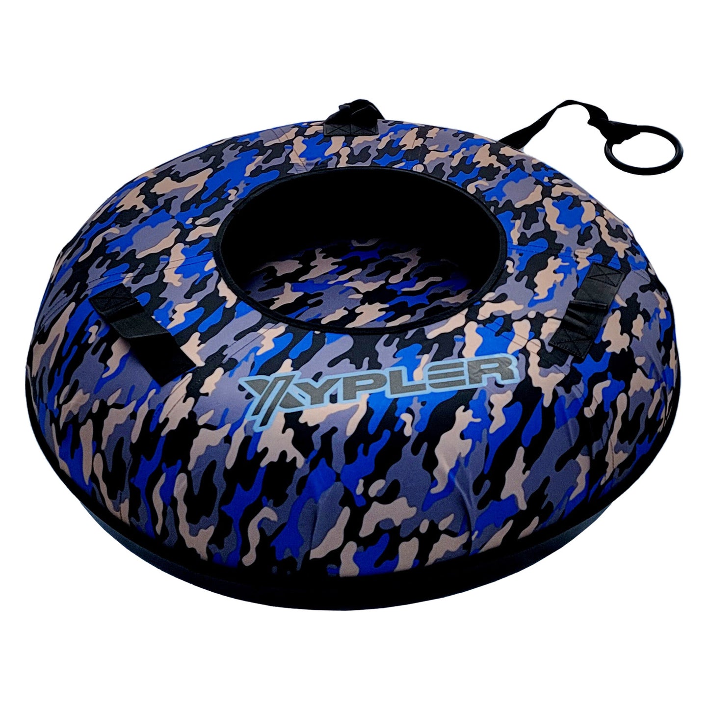 Blue Camo Hard Bottom Snow Tube